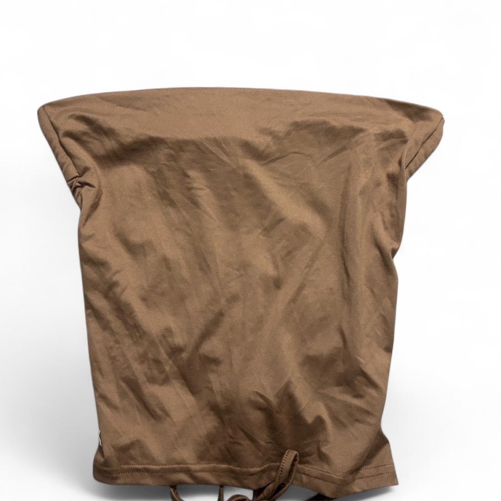 Tan Ruched Two Piece Set - Picture 3 of 4